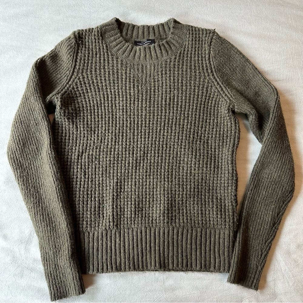 Lucky brand waffle knit sweater size XS